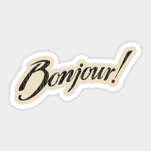 Bonjour! Sticker